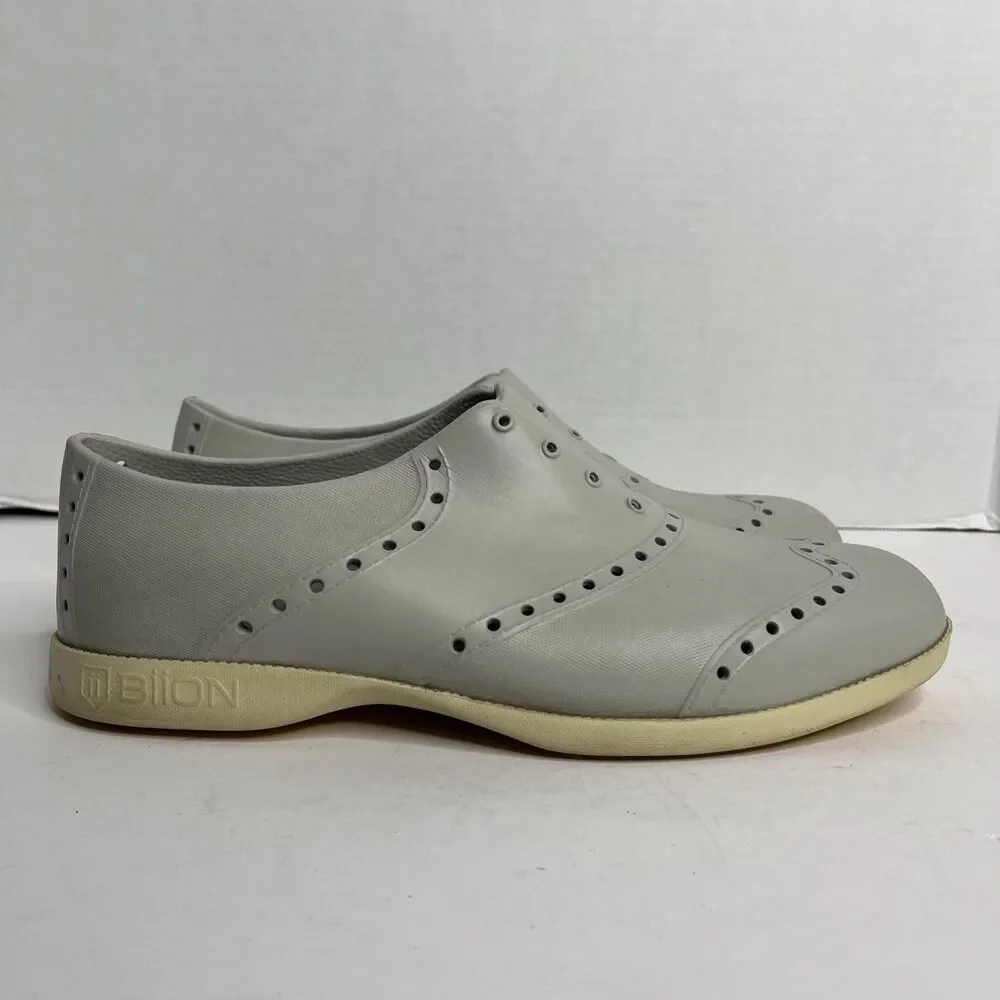 Biion Golf Men's Water Gray Rubber Spikeless Oxford Loafer SZ 12